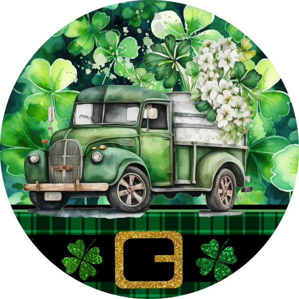 Saint Patrick s Day Truck Metal Sign - Made in USA Discount