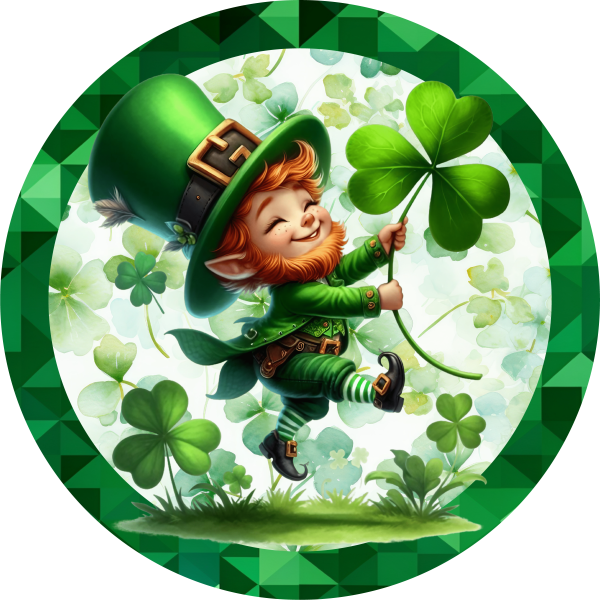 Leprechaun Saint Patrick s Day Metal Sign - Made in USA Online Sale