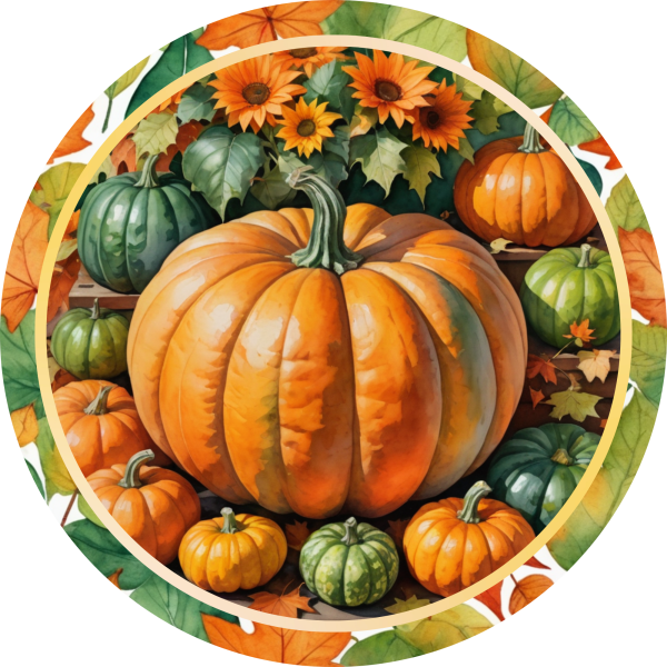 Pumpkin Metal Sign - Made in USA Online