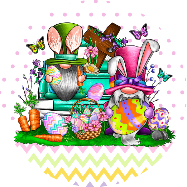 Gnome with Easter Eggs Spring & Easter Metal Sign - Made in USA Online Sale