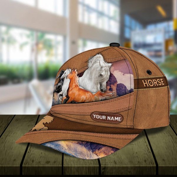 Personalized Horse Classic Cap, Personalized Gift for Horse Lovers - CP979PS06 Online now - Image 4