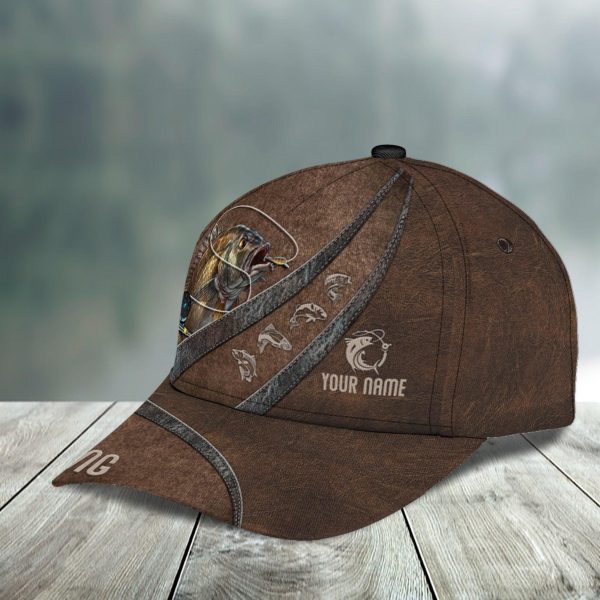 Fishing All Brown Personalized Cap, Personalized Gift for Fishing Lovers - CP179PS08 Discount - Image 5