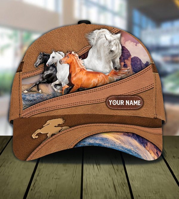 Personalized Horse Classic Cap, Personalized Gift for Horse Lovers - CP979PS06 Online now - Image 5